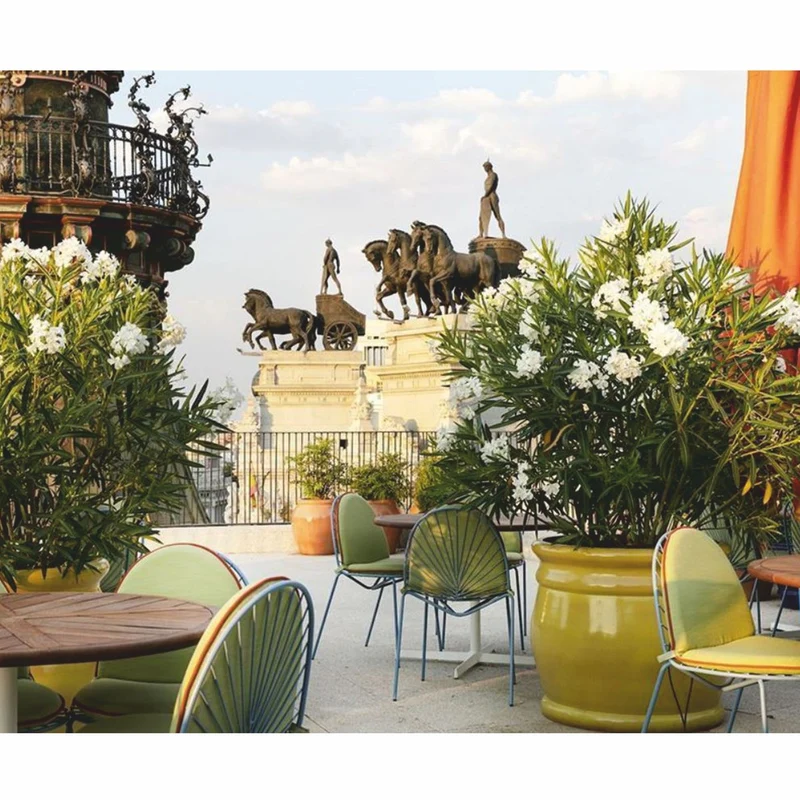Casa Padrino Luxus Keramik Blumentopf Gelb Ø 98 x H. 90 cm - Garten Deko
