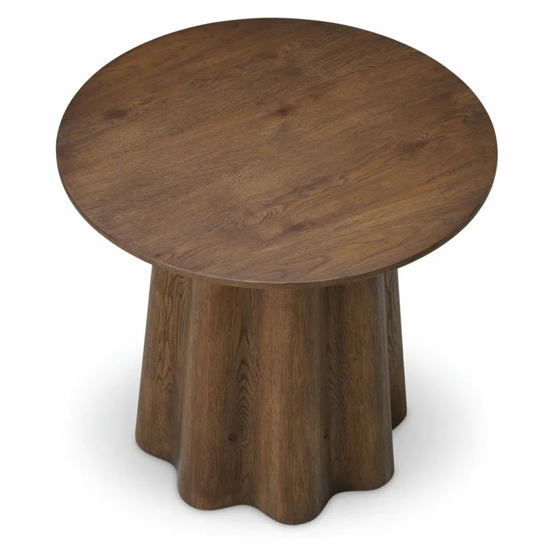 Casa Padrino Luxus Beistelltisch Dunkelbraun Ø 60 x H. 55 cm - Luxus Möbel