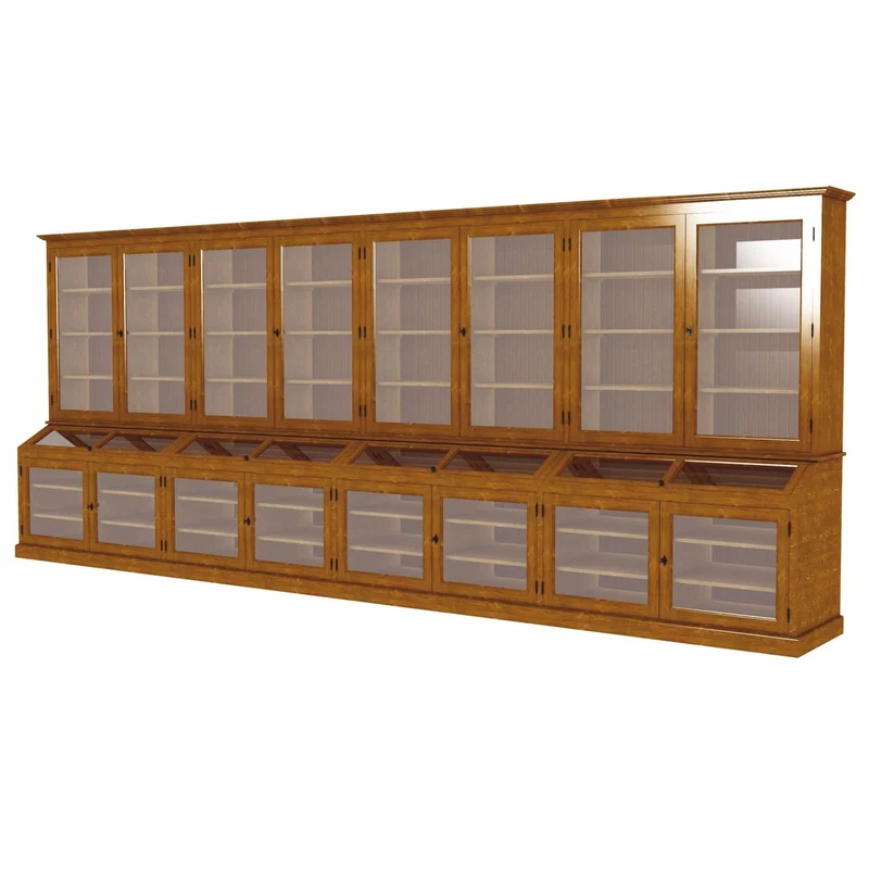 Casa Padrino Landhausstil Massivholz Barschrank Braun 600 cm - Bar Möbel
