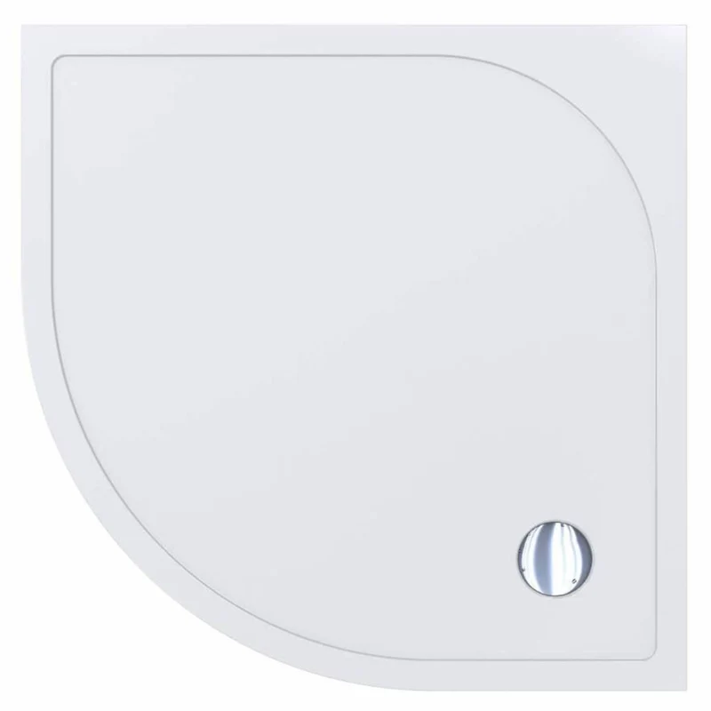 Casa Padrino Luxus Duschwanne Hochglanz Weiß 89,5 cm - Badezimmer Interior