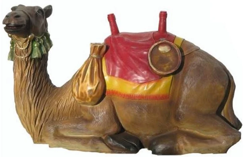 Casa Padrino Deko Skulptur Kamel Braun 90 cm - Garten Figur