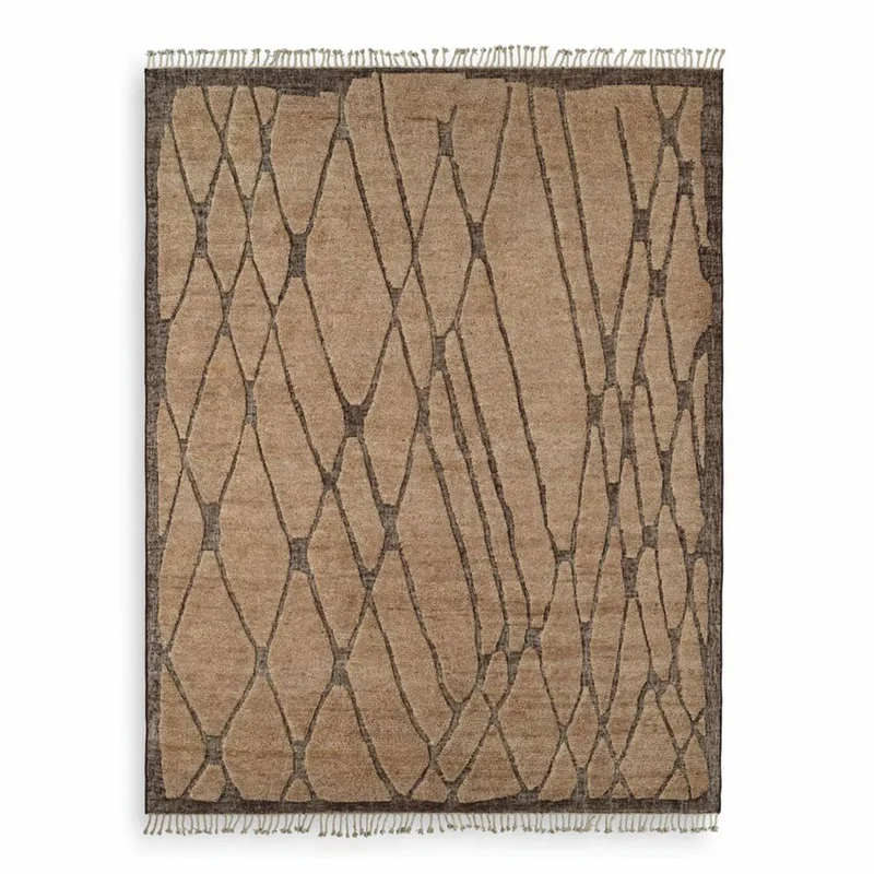Casa Padrino Luxus Wohnzimmer Teppich Beige / Braun - Verschiedene Größen