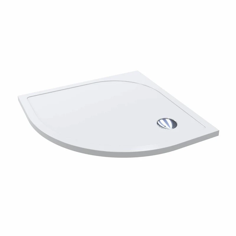 Casa Padrino Luxus Duschwanne Hochglanz Weiß 79,4 cm - Badezimmer Interior