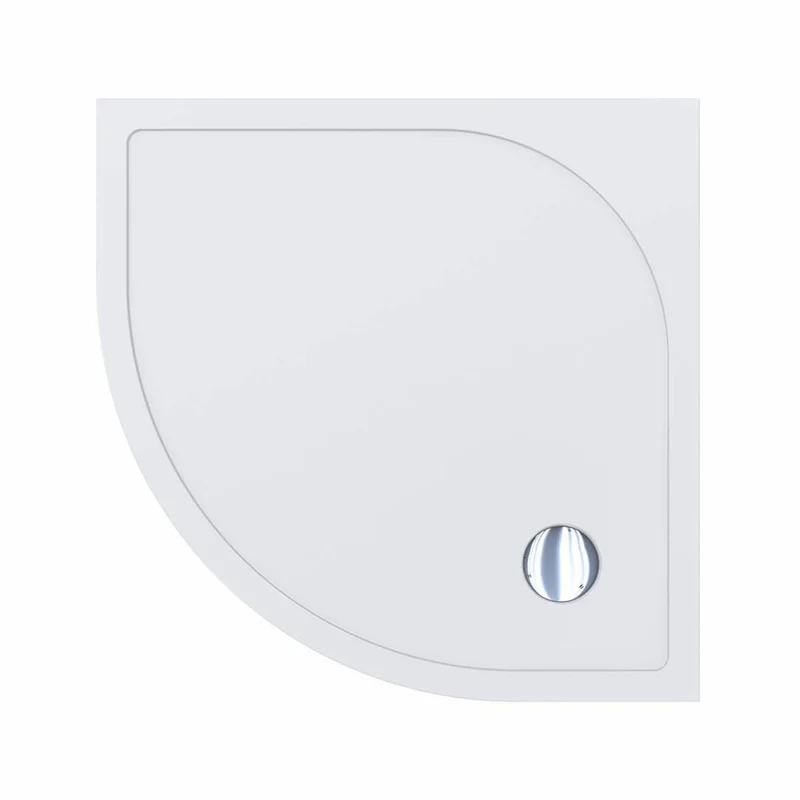 Casa Padrino Luxus Duschwanne Hochglanz Weiß 79,4 cm - Badezimmer Interior
