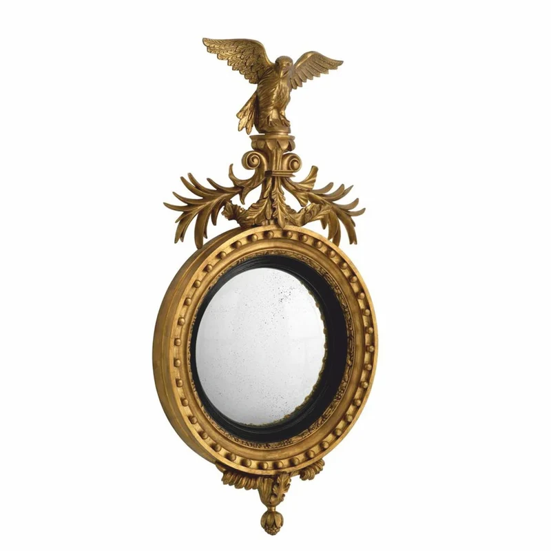 Casa Padrino Luxus Barock Mahagoni Spiegel Antik Gold / Schwarz H. 139 cm