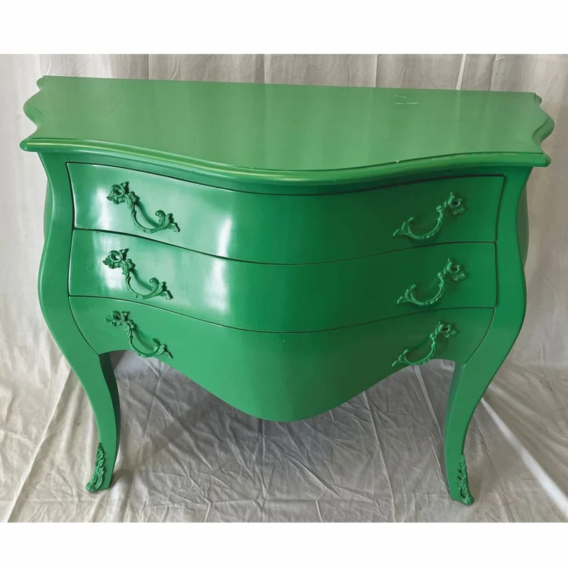 Casa Padrino Barock Kommode mit 3 Schubladen Grün 120 cm - 1B Ware