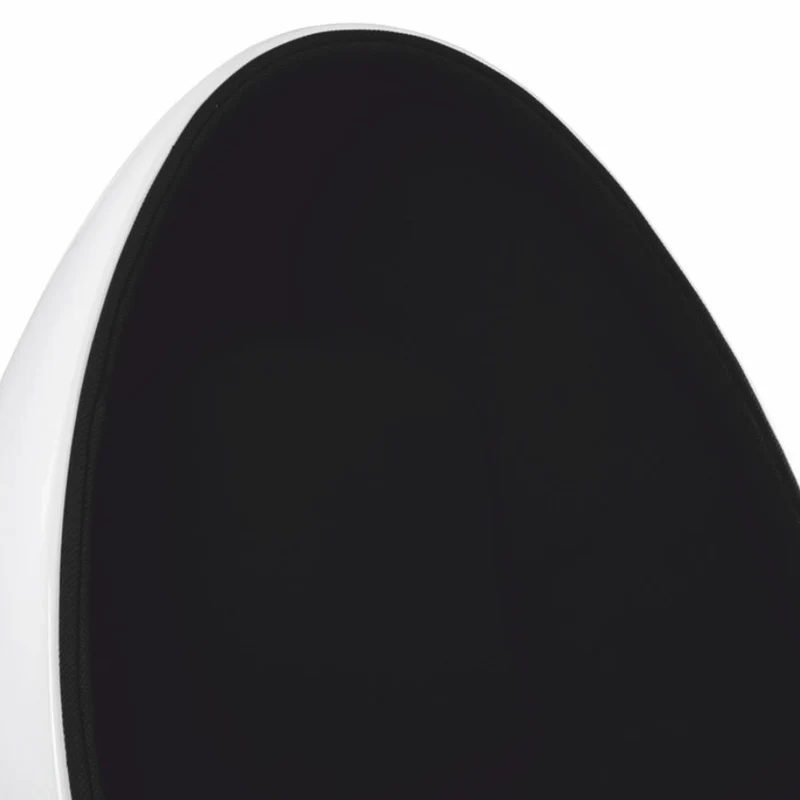 Casa Padrino Luxus Drehsessel Weiß / Schwarz H. 133 cm - Luxus Möbel