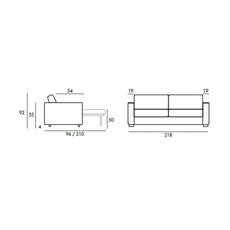 Casa Padrino Luxus Schlafsofa Braun / Silber 218 cm - Ausklappbares Wohnzimmer Sofa