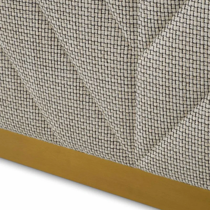 Casa Padrino Luxus Bar Theke mit Glasplatte Cremeweiß / Schwarz / Messing 140 cm - Bar Möbel