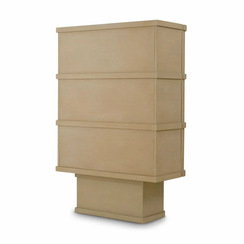 Casa Padrino Luxus Barschrank / Weinschrank mit 2 Türen Beige H. 145,5 cm - Bar Möbel