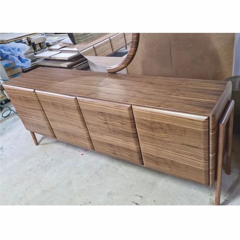 Casa Padrino Luxus Sideboard mit 4 Türen Braun 220 cm - Luxus Möbel