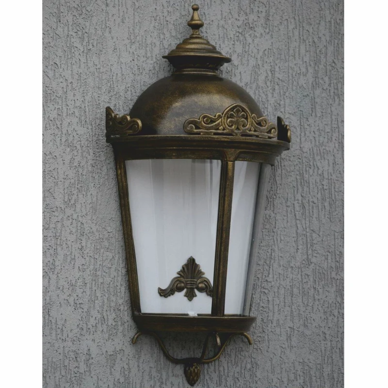 Casa Padrino Barock Außenwandleuchte Antik Bronze H. 75 cm - Große Barockstil Außenleuchte