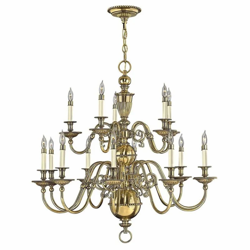 Casa Padrino Luxus Barock Messing Kronleuchter Ø 94 x H. 87,6 cm - Edel & Prunkvoll