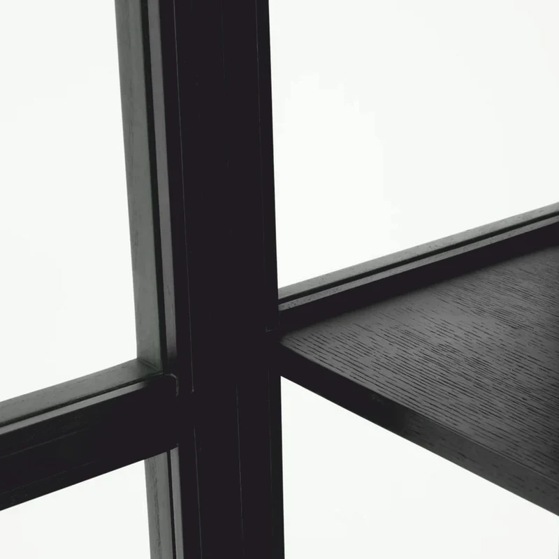 Casa Padrino Luxus Vitrine Schwarz / Bronze 118 x 44,5 x H. 210 cm - Luxus Interior