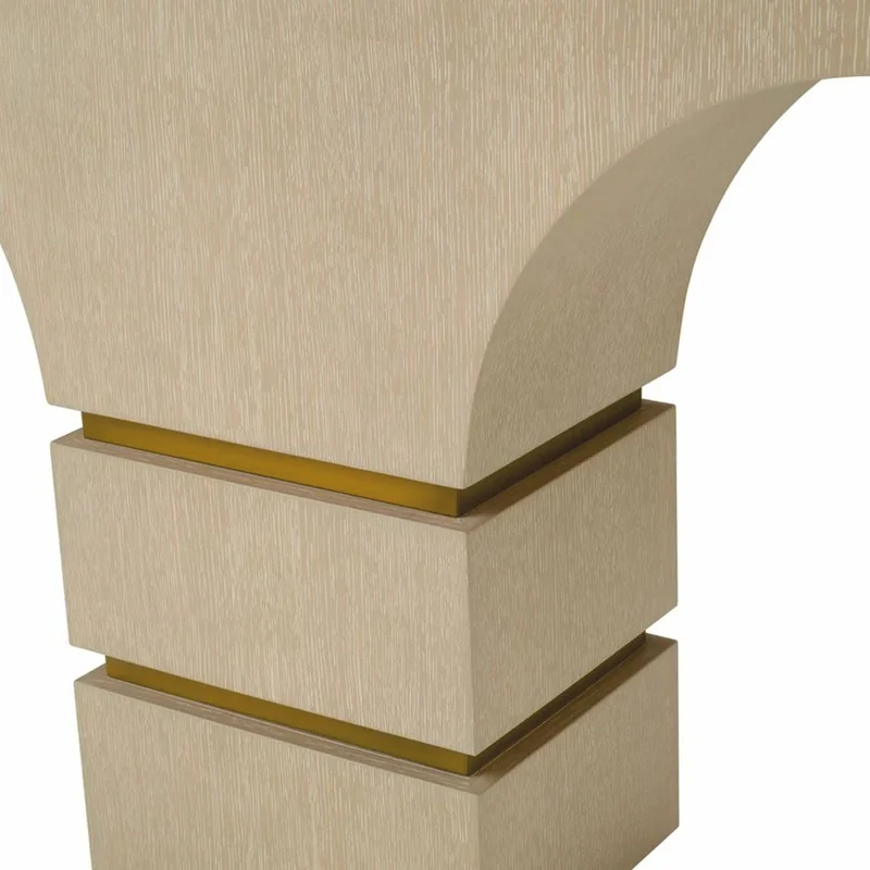 Casa Padrino Luxus Konsole Beige / Messing 130 cm - Luxus Hotel Möbel