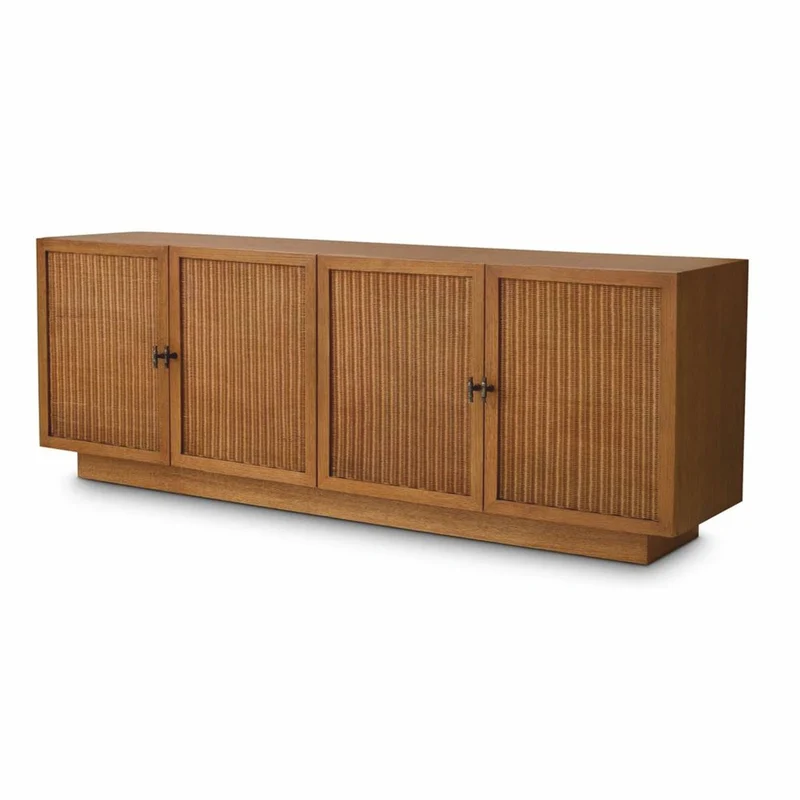 Casa Padrino Luxus Sideboard mit 4 Türen Braun / Bronze 220 cm - Luxus Möbel