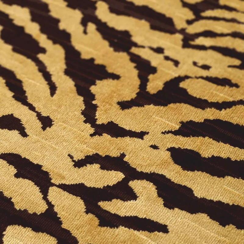 Casa Padrino Luxus Sessel mit Tiger Muster Gelb / Braun / Schwarz - Wohzimmer & Hotel Möbel