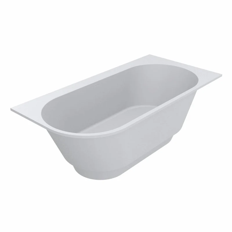 Casa Padrino Freistehende Luxus Badewanne Matt Weiß 190 cm - Badezimmer Möbel