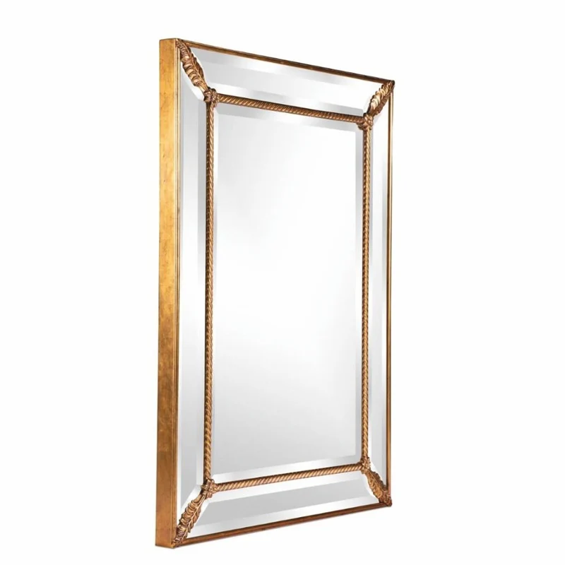 Casa Padrino Luxus Barock Spiegel Antik Gold H. 123 cm - Barockstil Möbel