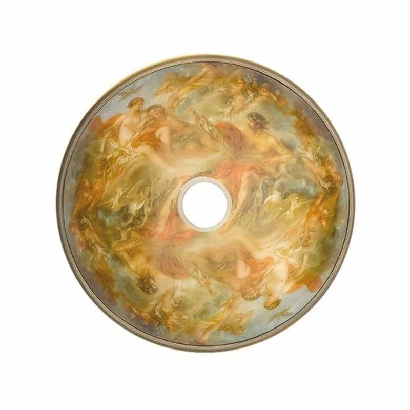 Casa Padrino Luxus Barock Kronleuchter Messing mit Patina Ø 91 x H. 70 cm