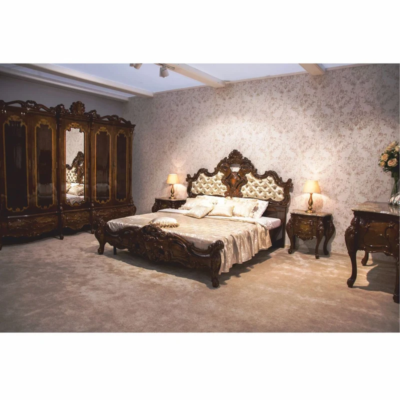 Casa Padrino Luxus Barock Kommode mit Marmorplatte Dunkelbraun / Grau 156 cm - Barock Möbel