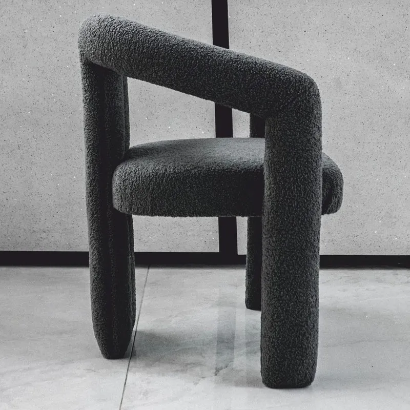 Casa Padrino Luxus Esszimmer Stuhl mit Armlehnen Dunkelgrau 60 x 65 x H. 80 cm