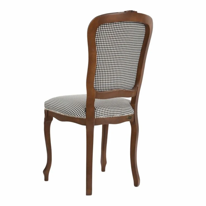 Casa Padrino Luxus Barock Esszimmer Stuhl Schwarz / Weiß / Braun H. 100 cm