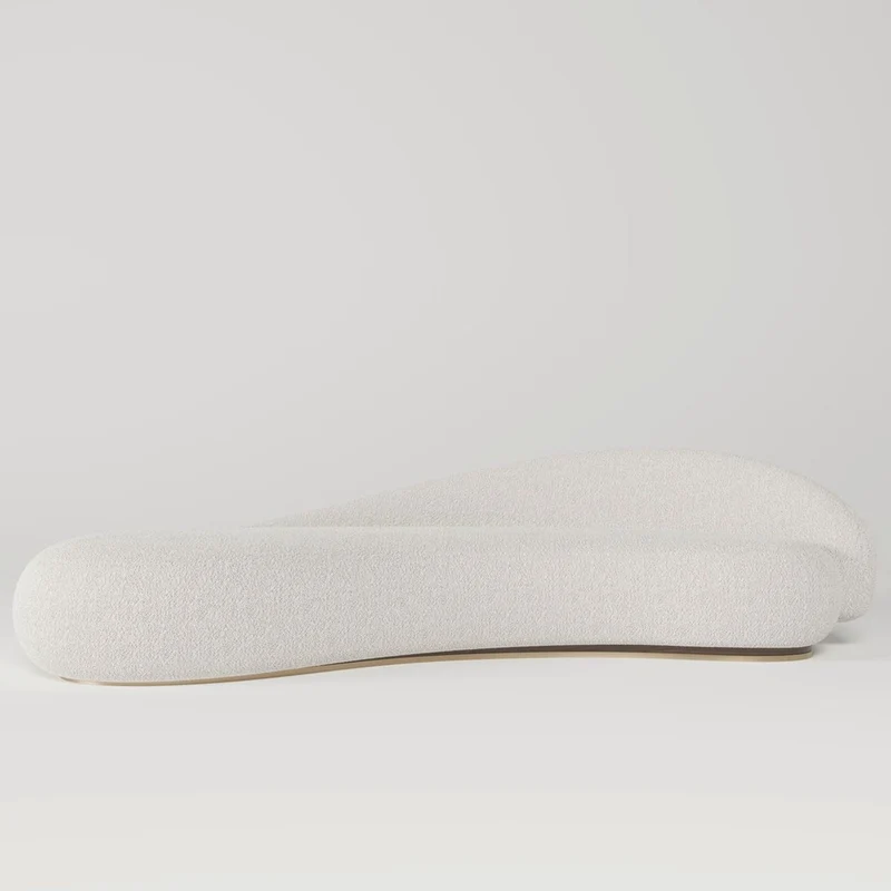 Casa Padrino Luxus Sofa Rechte Seite Weiß / Dunkelbraun / Messing 280 cm - Wohnzimmer & Hotel Möbel
