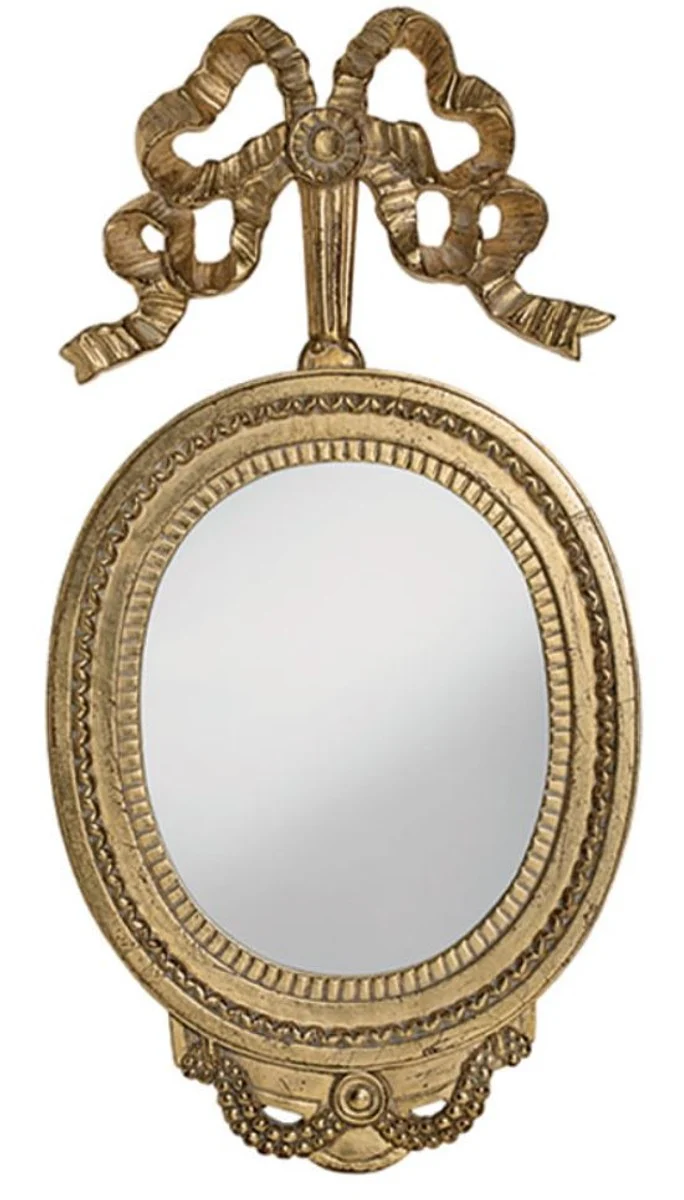 Casa Padrino Luxus Barock Spiegel Antik Gold H. 72 cm - Made in Italy