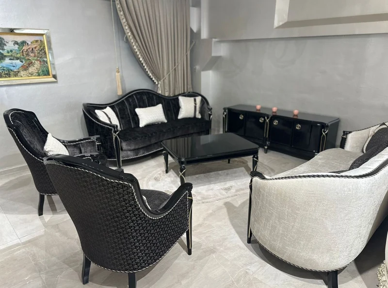 Casa Padrino Luxus Barock Sessel Schwarz / Gold - Prunkvolle Barockstil Möbel