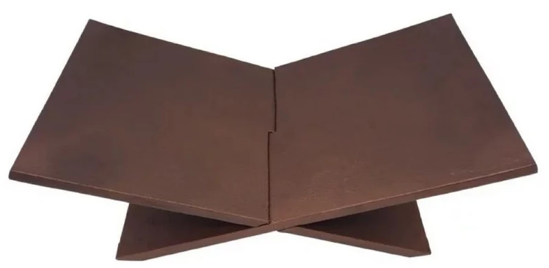 Casa Padrino Luxus Aluminium Buchständer / Buchstütze Bronze 49,5 cm - Deko Accessoires
