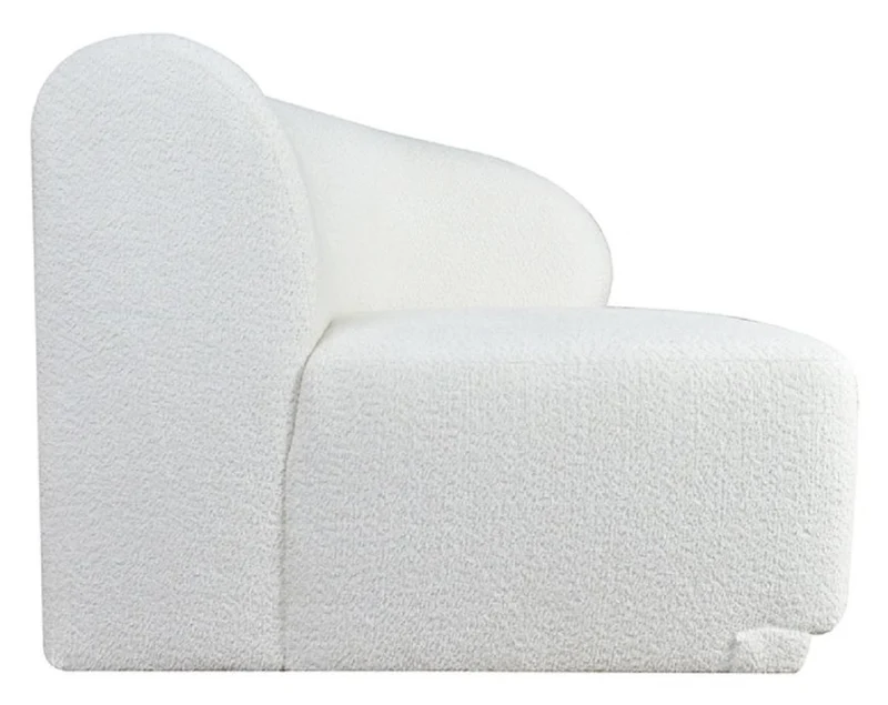 Casa Padrino Luxus Sessel Rechte Seite Weiß 87 x 94 x H. 75 cm - Modulare Möbel