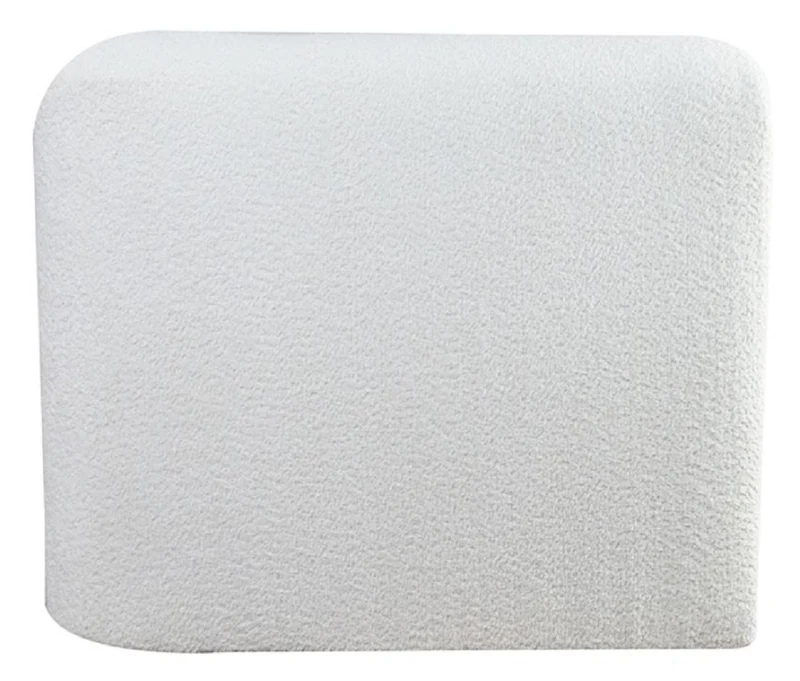 Casa Padrino Luxus Sessel Rechte Seite Weiß 87 x 94 x H. 75 cm - Modulare Möbel
