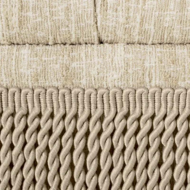 Casa Padrino Luxus Chesterfield Hocker Creme 125 x 125 x H. 47 cm - Quadratischer Fußhocker