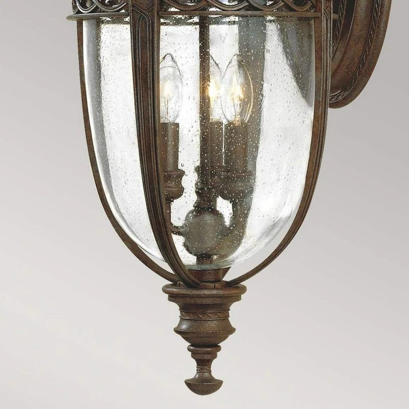 Casa Padrino Barock Außenwandleuchte Antik Bronze H. 62,2 cm - Außenbeleuchtung