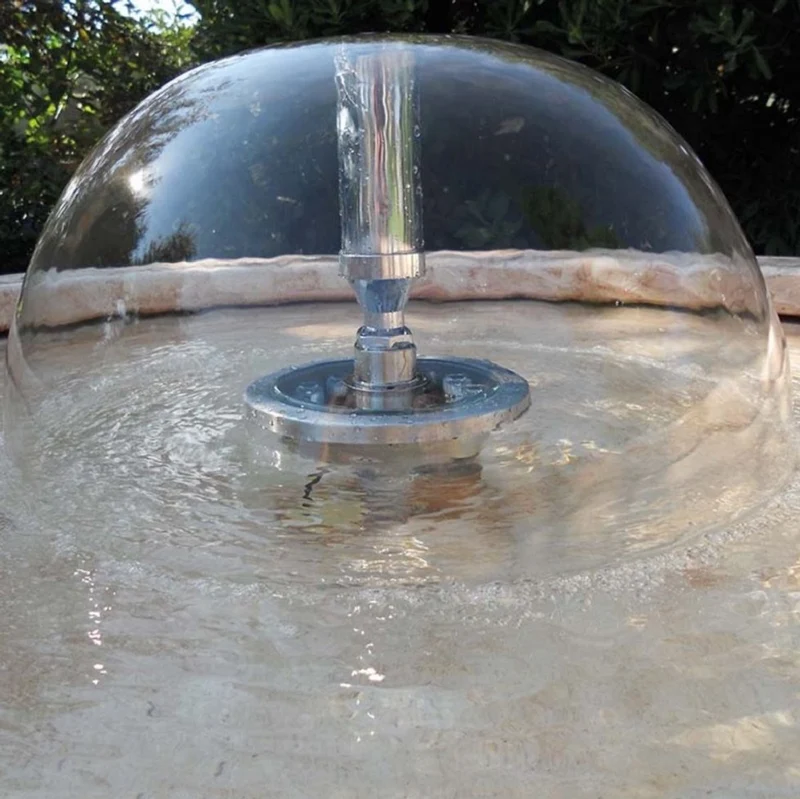 Casa Padrino Barock Springbrunnen Beige Ø 130 x H. 80 cm - Runder Gartenbrunnen - Made in Italy