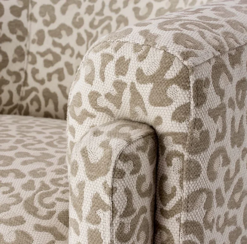 Casa Padrino Luxus Wohnzimmer & Hotel Sessel mit Leoparden Muster Beige - Luxus Möbel