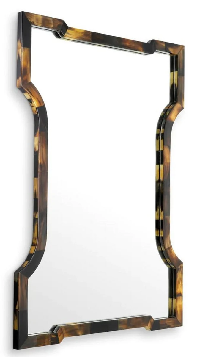 Casa Padrino Luxus Spiegel Braun / Naturfarben H. 130 cm - Luxus Qualität