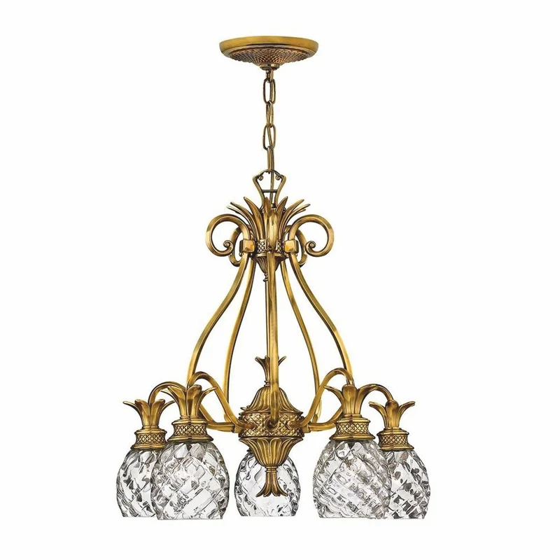 Casa Padrino Luxus Barock Messing Kronleuchter Bronze Ø 56 x H. 62,2 cm