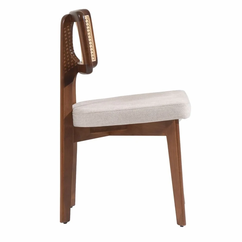 Casa Padrino Luxus Esszimmer Stuhl 6er Set Grau / Braun / Naturfarben H. 85 cm