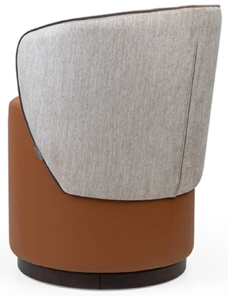 Casa Padrino Luxus Hocker Braun / Grau H. 78,5 cm - Luxus Wohnzimmer & Hotel Möbel