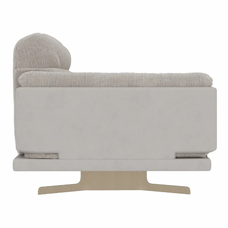 Casa Padrino Luxus Sessel Grau / Messing 130 x 103 x H. 80 cm - Luxus Möbel