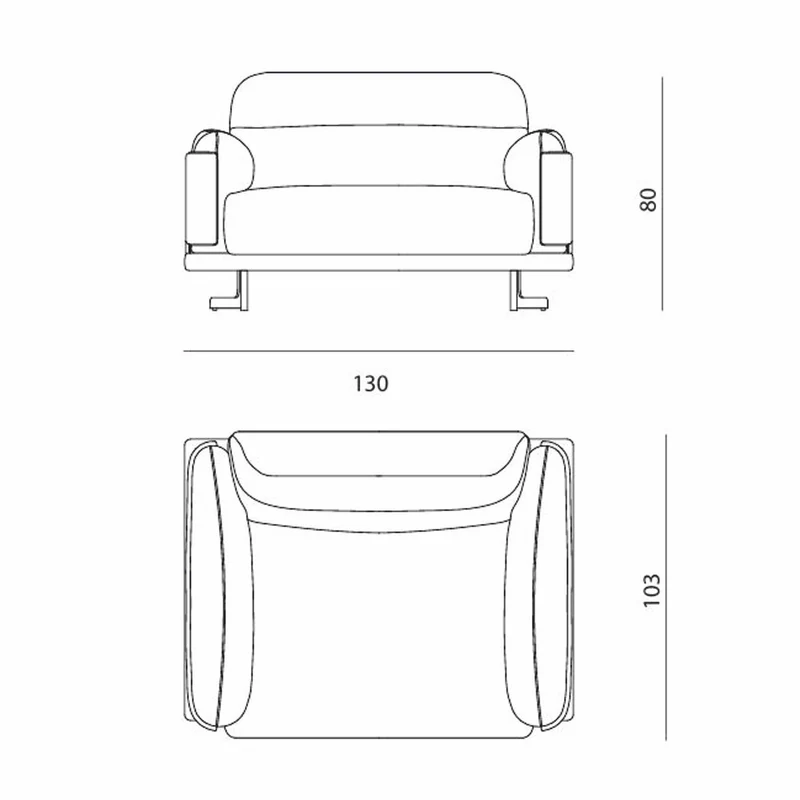 Casa Padrino Luxus Sessel Grau / Messing 130 x 103 x H. 80 cm - Luxus Möbel