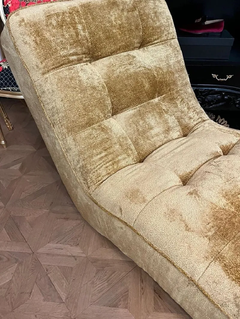 Casa Padrino Luxus Chaiselongue Relax Liege Gold 170 cm