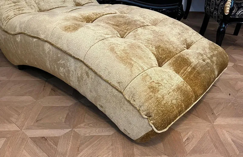 Casa Padrino Luxus Chaiselongue Relax Liege Gold 170 cm