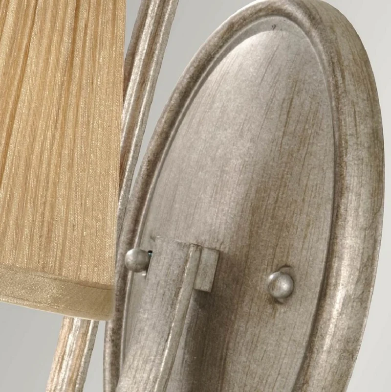 Casa Padrino Barock Wandleuchte Silber / Gold H. 39,1 cm - Wandleuchten im Barockstil