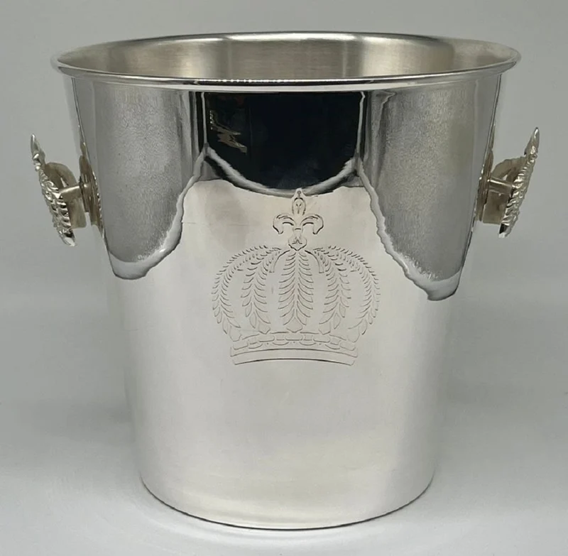 Pompöös by Casa Padrino Luxus Barock Champagnerkühler Silber H. 23 cm - designed by Harald Glööckler
