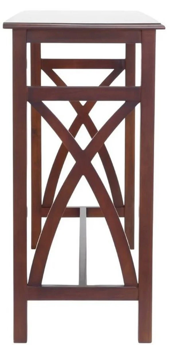Casa Padrino Luxus Mahagoni Frühstückstisch Set Braun - Luxus Mahagoni Möbel
