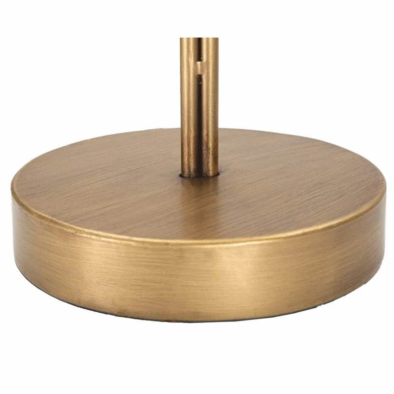 Casa Padrino Luxus Metall Tischleuchte Messing H. 81 cm - Luxus Leuchten
