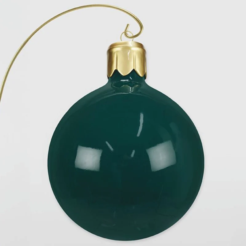 Casa Padrino XXL Deko Weihnachtsbaumkugel Grün / Gold H. 90 cm - Weihnachts Deko